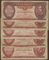1949. 100Ft (5x) T:III/IV,IV (1x)