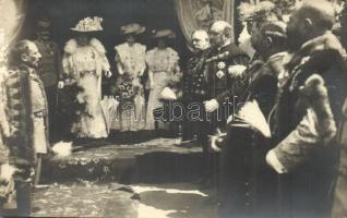 1907 Pécs, Országos Kiállítás, Habsburg-Tescheni Frigyes főherceg és felesége Izabella / Archduke Friedrich, Duke of Teschen and isabella at the National Exhibition of Pécs. photo