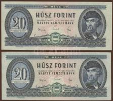 1965. 20Ft (2x) T:II+