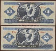 1965. 20Ft (2x) T:II+