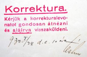 Budapest 1930. "Budapest Székesfővárosi Közlekedési RT" részvénye 5000K-ről. Próbanyomat! ...