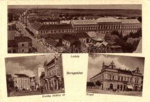 Beregszász, Berehove; látkép, Horthy Miklós út, Royal kávéház / general view, street, café (EK)