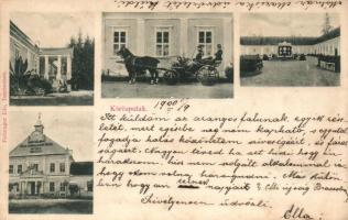 Sepsikőröspatak, Kőröspatak, Valea Crisului; Kálnoky kastély hintóval, Gróf Kálnoky Félix, Ludmilla Imre és Pál intézet / castle, horse cart, institute