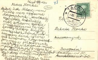 Técső, Tacovo; Fő utca, Kereskedelmi Bank, Katz Leopold üzlete. Szabó Lipót kiadása / Hlavna ul. / m...