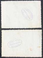 cca 1940 Robbantás a hajmáskéri lőtéren, 2 db kis méretű, hátoldalán Tarján Mária amatőr laboratóriu...