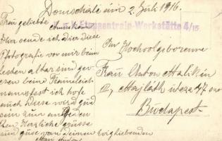 1916 Domzale, Domschale; K.u.K. Red Cross soldiers at the church, blessing + K.u.K. Etappentrain-Wer...