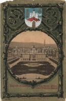Zágráb, Zagreb; Ferenc József tér, címer / Franz Joseph square, coat of arms (EM)