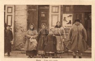 Bielsko-Biala, Bielitz; Polen vom Lande / Polish folklore, L. Pliuers shoe shop (probably from postcard booklet)