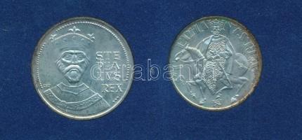 1972. 50Ft Ag + 100Ft Ag "Szent István" pár T:BU kis patina Adamo EM38, EM39