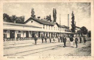 Fülek, Filakovo; vasútállomás / Nádrazi / railway station
