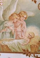 6db karácsonyi szentkép, sorozat, 11x6 cm