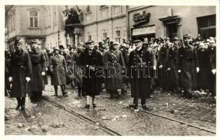 1938 Kassa, Kosice; bevonulás, kormányzói pár; Horthy és Purgly / entry of the Hungarian troops, Horthy and Purgly