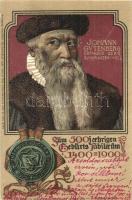 1400-1900 Zum Fünfthundertjährigen Gutenberg-Jubiläum / 500th anniversary of Johannes Gutenberg, litho (EK)