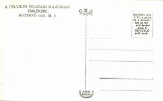 1938 Rozsnyó, Roznava; bevonulás a Rákóczi őrtoronynál / entry of the Hungarian troops, tower