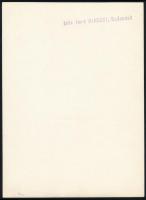 cca 1934 Kinszki Imre (1901-1945): Séta az esőben, pecséttel jelzett vintage fotóművészeti alkotás, ...