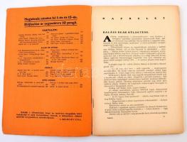 1928 Napkelet, 5 db (3,6,12,13,16 számok), Szerk.: Tormay Cecile, Bp., Magyar Irodalmi Társaság, vál...
