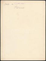 cca 1925 Mezőkövesd, Kerny István (1879-1963): Kövesdi leányok, pecséttel jelzett, feliratozott vint...