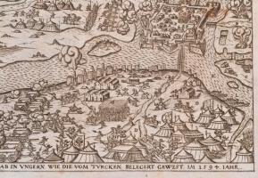 1594 Győr ostroma. Rézmetszet. Hieronymus Ortelius: Chronologia oder Historische beschreibung aller ...