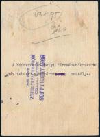 Sostarics Lajos (1896-1968): Kakasszék fürdő, reklám plakát tervezet (cca 1940). Akvarell, papír, je...