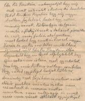 1941-ben írt levél, mely beszámol egy Csepelen a Horthy M. út és a Duna utca sarkára zuhant repülőrő...