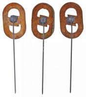 ~1950-1960. "Magyar Adócsőgyár" zománcozott fém kitűző (3x) T:2