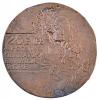 Soltra Elemér (1922-2013.) 1987. "25 éves a pécsi Kisgrafika Barátok Köre" Br plakett (91m...