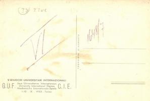 1933 Torino, G.U.F. University International Games, running, humour s: Franco Garelli (fl)