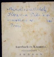cca 1863 Kézdiszentléleki Kozma Pálné és unokája Marzsó Iván vizitkártya méretű fényképe Auerbach és...