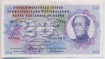 Svájc 1976. 20Fr T:III Switzerland 1976. 20 Franken C:F