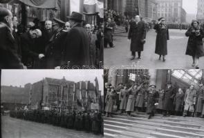 cca 1947 Tito marsall Budapesten, 23 db vintage negatív (24x36 mm) Kotnyek Antal (1921-1990) fotórip...