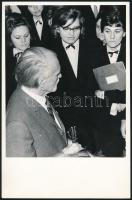 cca 1960 Kodály Zoltán, 2 db vintage fotó, 18x23 cm és 18x14 cm