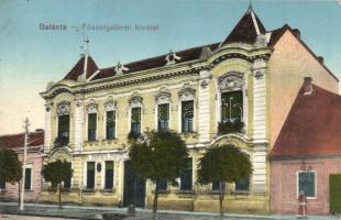 Galánta, Főszolgabírói hivatal / court office