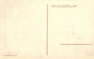 Eperjes, Presov; Fő utca, Városháza, Nyulas húsvéti üdvözlőlap. Divald Károly fia / main street, tow...