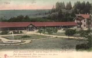 Ruzsbach-fürdő, Kupele Ruzbachy; Felső-Ruzsbach, fürdőház és Mária nyaraló. Feitzinger Ede No. 928. L. / spa and villa