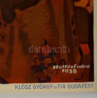 1938 Hollós Endre (1907 - ? ): A Szent Jobb országjárása. Offset, Klösz Budapest, 63×48 cm