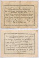 1849. 15kr + 30kr "Kossuth bankó" T:III