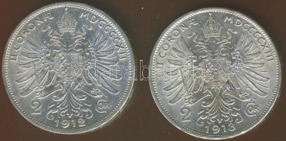 Ausztria 1912-13. 2K Ag 2klf db T:1/2