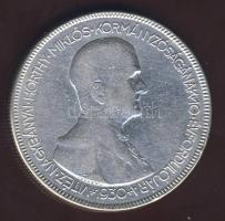 1930. 5P Ag "Horthy jobbra" T:3