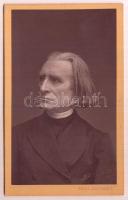 cca 1880 Liszt Ferenc (1811-1886) zeneszerző vizitkártya méretű fotója / Original photo of Franz LIszt, composer. 9x11 cm
