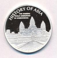 Cook-szigetek 2005. 1$ Ag "Ázsia történelme - A khmerek megépítik Angkor Vatot Kambodzsában&quo...