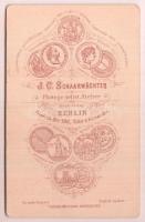 cca 1880 Joachim József (1831-1907) hegedűművész, zeneszerző, zenepedagógus, karmester vizitkártya m...