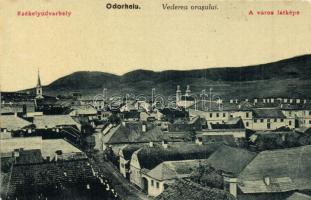 Székelyudvarhely, Odorheiu Secuiesc; látképes lap. Erdélyi Simon kiadása 1744. / panorama view, "1940 Székelyudvarhely visszatért" So. Stpl (EK)