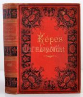 1898 Nagy Miklós (szerk.): Képes folyóirat a Vasárnapi Ujság füzetekben. 1898. I. félév, XXIII. kötet (töredék évfolyam). Leszik K. könyvkötőtől, Franklin társulat. Kiadói festett, egészvászon kötés. Fekete-fehér képekkel, rajzokkal, reprodukciókkal gazdagon illusztrálva. Jó állapotban, 1-2 oldal hiányzik, a kihajtható képek némelyike a hajtásnál megtört, a borító enyhén viseltes. 824 p. (28×22 cm)