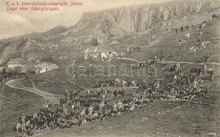K.u.K. österreichisch-ungarische Armee, Lager einer Gebirgsbrigade / K.u.K. Austro-Hungarian mountain brigade