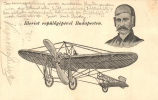 Blériot repülőgépével Budapesten. Bíró A. / Bleriots flight to Budapest