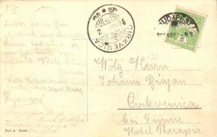 Blériot repülőgépével Budapesten. Bíró A. / Bleriot's flight to Budapest