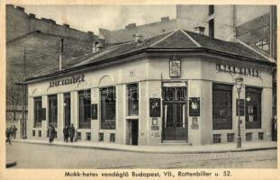 Budapest VII. Rottenbiller u. 52. Horváth Mihály Makk-hetes vendéglője