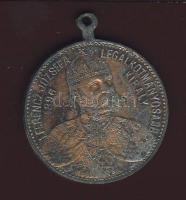 1896. "Millenium-Ferenc József" füles zseton T:3/4