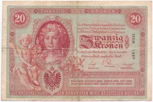 1900. 20K "1997 078109" T:III  / Hungary 1900. 20 Corona "1997 078109" C:F
Adam...