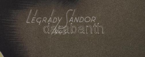 1943 Légrády Sándor (1906 - 1987): Horthy Miklós 75 éves. Klösz Coloroffset, Budapest. Hajtva, jó ál...